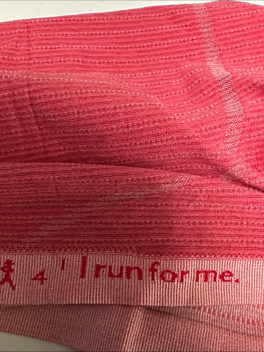 Lululemon Pink Striped Racerback Tank
